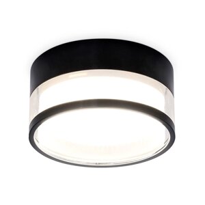 Накладной светильник с акрилом Ambrella light, GX53 Acrylic tech, TN5506, GX53, цвет чёрный песок, прозрачный