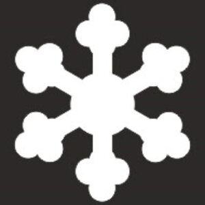 Наклейка БЛИКЕР термо плоттер, Skyway «Снежинка», светоотр, 50х50 мм, цвет серебро