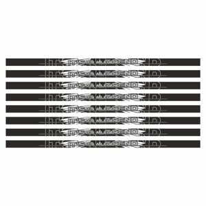 Наклейка-молдинг широкий "IT'S A LEGEND", черный, 100 х 4 х 0,1 см, комплект 8 шт