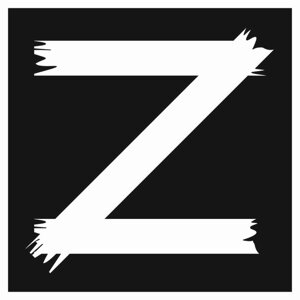 Наклейка "Z", 37,5 х 37,5 см