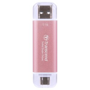 Накопитель SSD transcend USB-C 1TB TS1tesd310P розовый USB-A