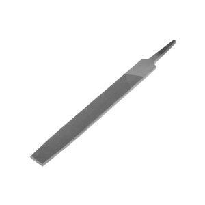 Напильник ТУНДРА, плоский, сталь У10, без рукоятки,2, 150 мм