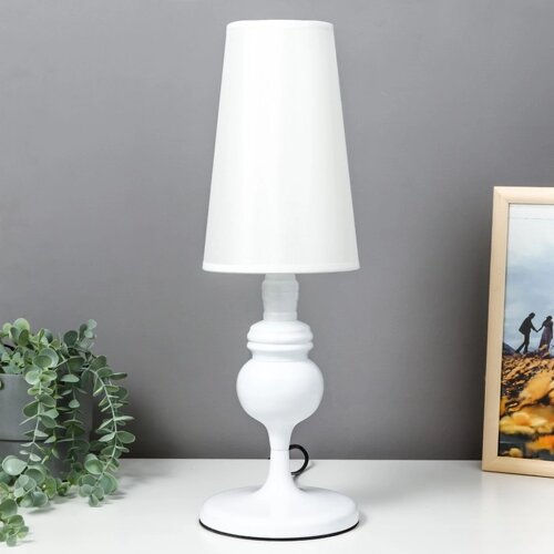 Настольная лампа "Жардин" Е27 40Вт белый 15х47 см RISALUX