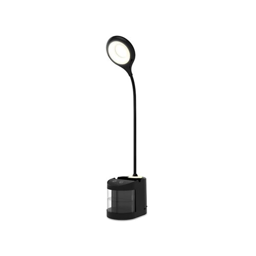Настольная светодиодная лампа со встроенной аккумуляторной батареей и органайзером Ambrella light, Desk, DE562, LED, 4 Вт, 200Lum, 4200К, цвет чёрный