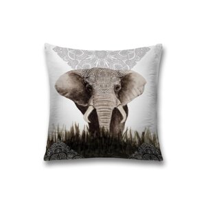 Наволочка декоративная «Мирный слон», на молнии, размер 45х45 см
