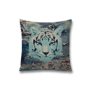 Наволочка декоративная «Призрачный тигр», на молнии, размер 45х45 см