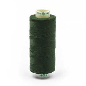 Нитки Dor Tak 40/2, 400 ярд, цвет №492 зеленый, 10 шт в уп.