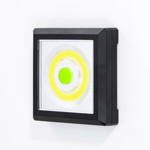 Ночник "Квадро 2" LED от батареек 4хААА черный 2х8,5х8,5 см RISALUX