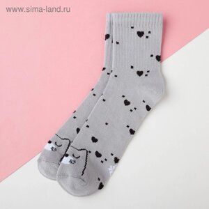 Носки детские KAFTAN «Кошка», размер 14-16, цвет серый