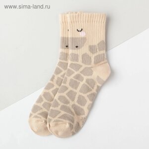 Носки детские KAFTAN «Жираф», размер 14-16, цвет бежевый