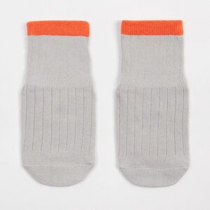Носки детские MINAKU со стоперами цв. серый, р-р 14 см