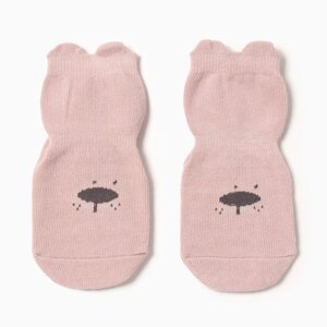 Носки детские MINAKU со стопперами, цв. розовый, р-р 13-14 см
