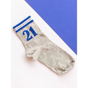 Носки детские, размер 20, цвет светло-серый