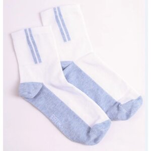 Носки детские, размер 24, цвет бело-голубой