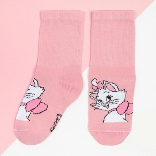Носки для девочки «Мари", Коты Аристократы, DISNEY, 18-20 см, цвет розовый