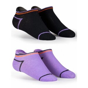 Носки для мальчиков, размер 18-20, цвет чёрный, фиолетовый