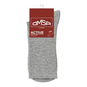 Носки мужские с высокой резинкой OMSA ACTIVE, размер 36-38, цвет grigio melange