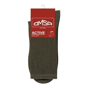 Носки мужские с высокой резинкой OMSA ACTIVE, размер 36-38, цвет militari