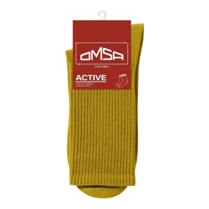 Носки мужские с высокой резинкой OMSA ACTIVE, размер 36-38, цвет oliva