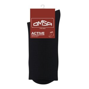Носки мужские с высокой резинкой OMSA ACTIVE, размер 42-44, цвет nero