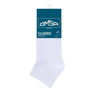 Носки мужские укороченные OMSA CLASSIC, размер 39-41, цвет bianco