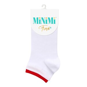 Носки женские MINI FRESH с двойной резинкой, размер 35-38, цвет bianco
