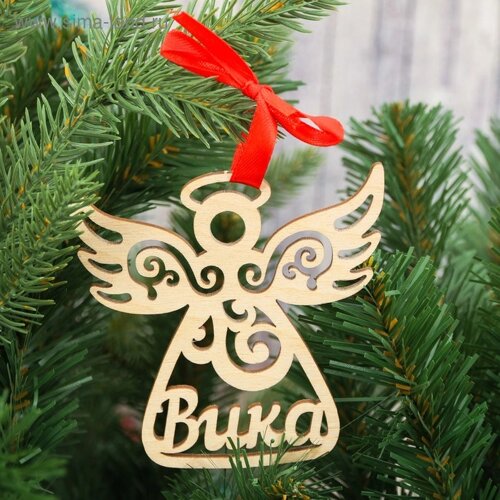 Новогодняя подвеска на елку, ангел «Вика»