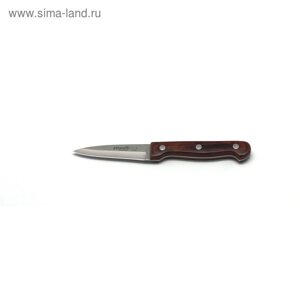 Нож для овощей Atlantis, цвет тёмно-коричневый, 9 см