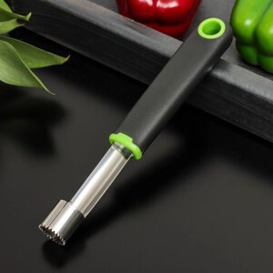 Нож для удаления сердцевины Доляна Lime, 202 см, цвет чёрно-зелёный