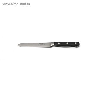 Нож кухонный Atlantis, цвет чёрный, 14 см