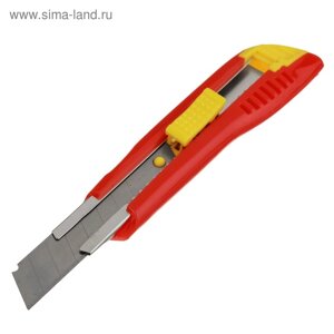 Нож универсальный "РемоКолор", корпус пластик, квадратный фиксатор, усиленный, 18 мм