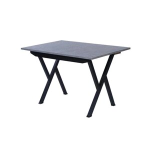 Обеденный стол «Лофт», 1200800780 мм, пластик, опора №1 чёрная, цвет графит