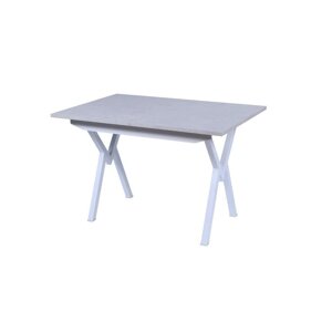 Обеденный стол «Лофт», 1200800780 мм, пластик, опора №2 белая, цвет бежевый