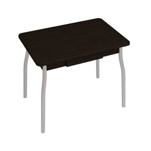 Обеденный стол «Орфей 7», 902602751 мм, c ящиком, ЛДСП / металл, цвет венге