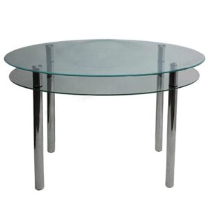 Обеденный стол «Жанна1» прозрачный, 1200 750 740 мм, стекло, триплекс 5+5