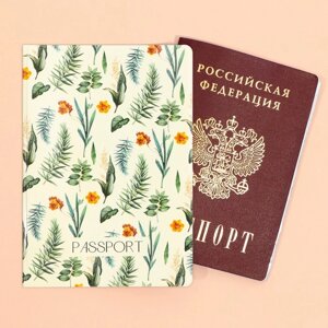 Обложка для паспорта «Цветы», ПВХ.