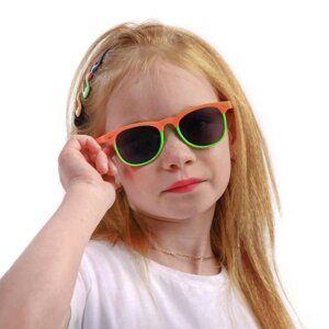 Очки солнцезащитные детские "OneSun", 13.5 х 13 х 5 см, микс, стекла темные