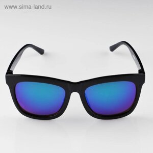 Очки солнцезащитные "OneSun", uv 400, 14 х 14 х 4.5 см, линза 4.5 х 5.2 см, зеркальные