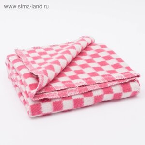 Одеяло байковое размер 90х140 см, МИКС для дев., хл80%полиэфир 20%420гр/м