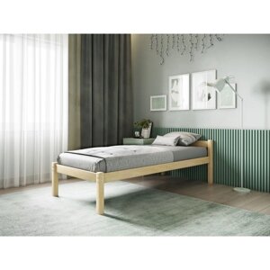 Односпальная кровать «Т1», 8002000, массив сосны, без покрытия