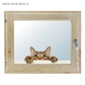 Окно, 4060см, "Кошак", однокамерный стеклопакет
