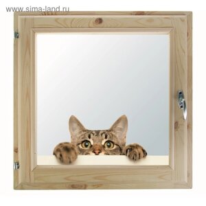 Окно, 6060см, "Кошак", однокамерный стеклопакет