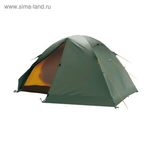Палатка BTrace Solid 2+двухслойная, 2-местная, цвет зелёный