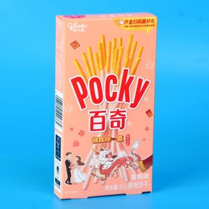 Палочки поки GLICO с персиковым вкусом, 55 г