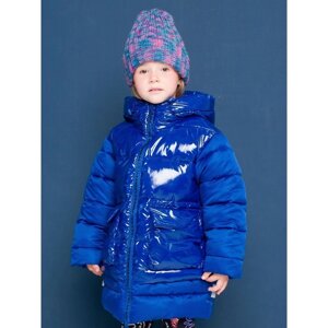 Пальто для девочек, рост 116 см, цвет синий