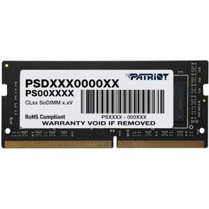 Память DDR4 16GB 2666mhz patriot PSD416G266681S signature RTL PC4-21300 CL19 SO-DIMM 260-pin 10044