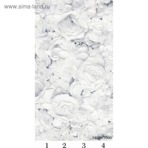 Панель потолочная PANDA Цветы панно 4140 (упаковка 4 шт. 1,8х1 м