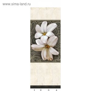 Панели ПВХ PANDA "Арт деко" узор (цветы 2шт) 05030 2700х250х8мм