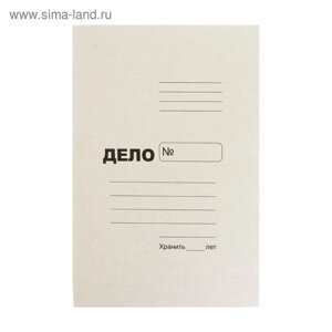 Папка-обложка А4 на 200 листов "Дело", картон, блок 370 г/м ²белая, пробитый