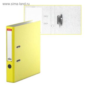 Папка-регистратор А4, 50 мм, ErichKrause Neon, с арочным механизмом, желтая